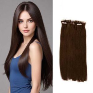 Straight Dark Brown Normal Tape