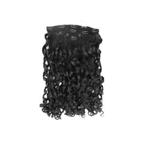 Romantic Curly Black Clip-in Hair Extensions