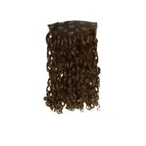 Romantic Curly Dark Brown Clip-in Hair Extensions