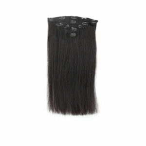Yaki Straight Black Clip-in Hair Extensions